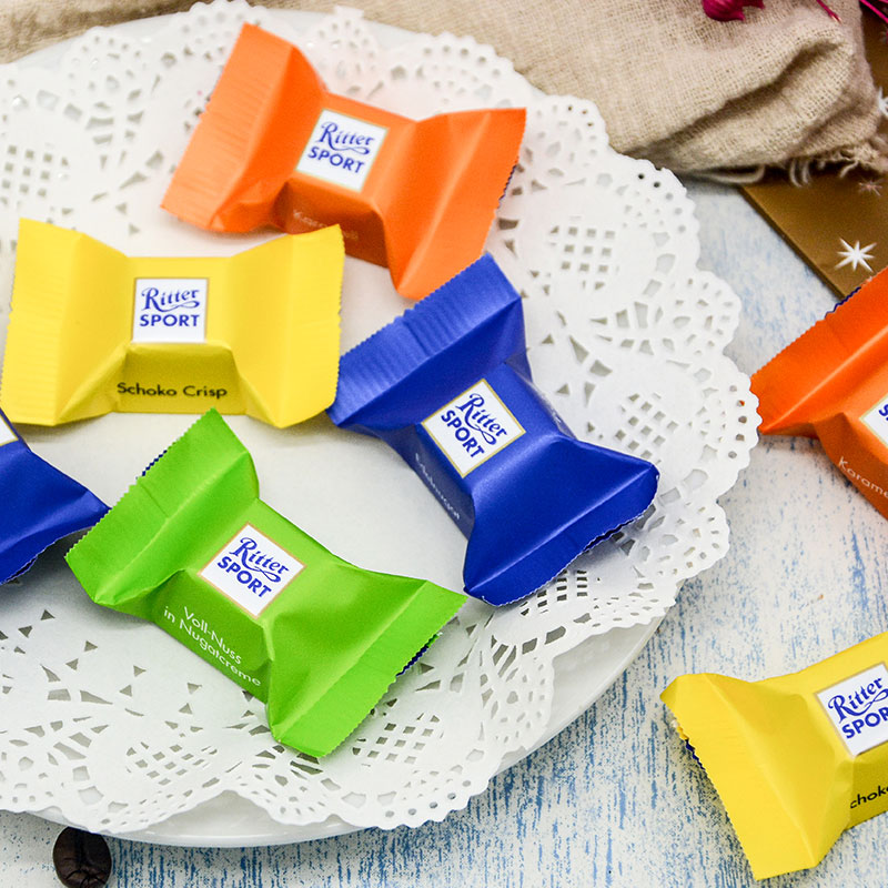 瑞特滋（RITTER SPORT）什锦口味夹心巧克力礼盒 176g 休闲零食糖果节日礼物送男女友
