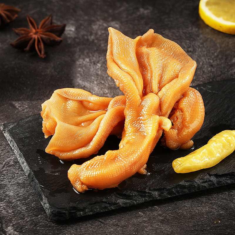 百草味去骨鸭掌泡椒味125g 鸭爪熟食卤味休闲零食零食解馋网红小吃