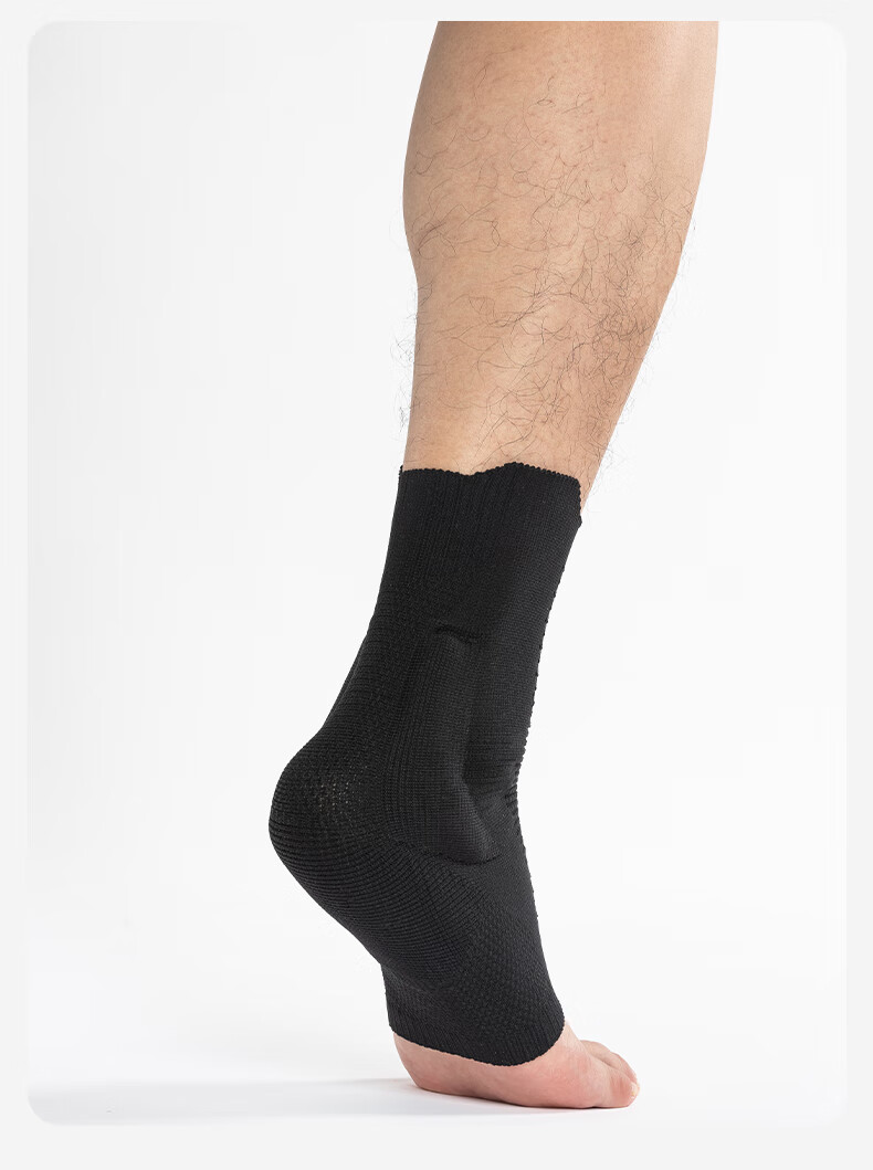 KELME Basketball Ankle Support Sleeve for Men, Football Anti-Sprain Fixation Brace, Black, L (1 Piece) 10