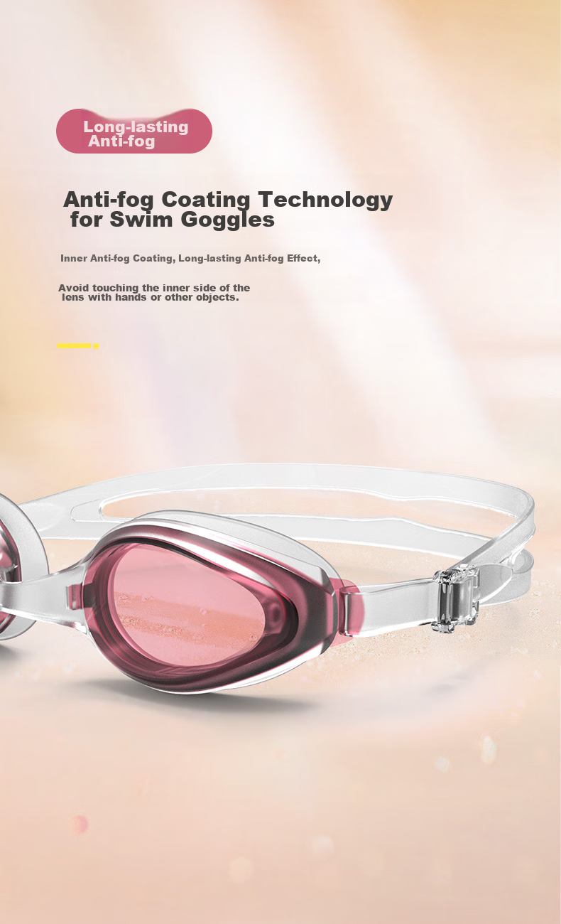 COCOLIC Children's Swimming Goggles, Soft And Comfortable, Waterproof, Anti-Fog, HD Clear, Suitable for Ages 7-12, CO-4100 Lemon Tree 5