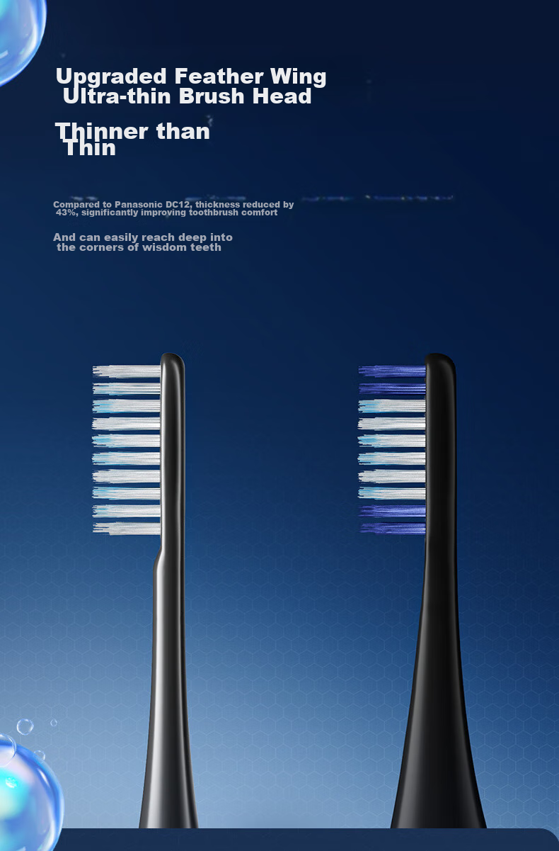 Panasonic Electric Toothbrush, Deep Cleaning, Sensitive Gums, Stain Removal, Gum Protection, Intelligent Pressure Sensing, 3 Cleaning Modes, Birthday, New Year's Gift for Boyfriend Or Girlfriend, DC14 Blue 16