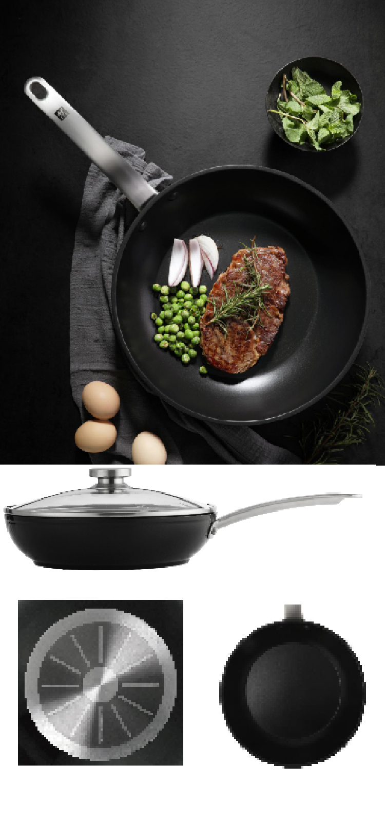 烹饪锅具 锅具套装 双立人 zwilling 中式炒锅 不粘锅 zw-ey005 30cm