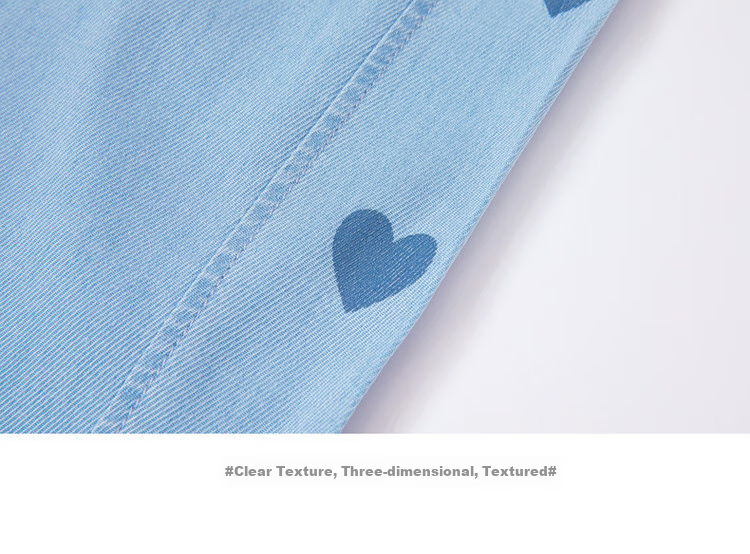 ASK JUNIOR Children's Mosquito-Repellent Pants, Summer 2026 Sport Running Trousers, Fashionable Heart-Shaped Soft Girls' Denim Long Pants 22