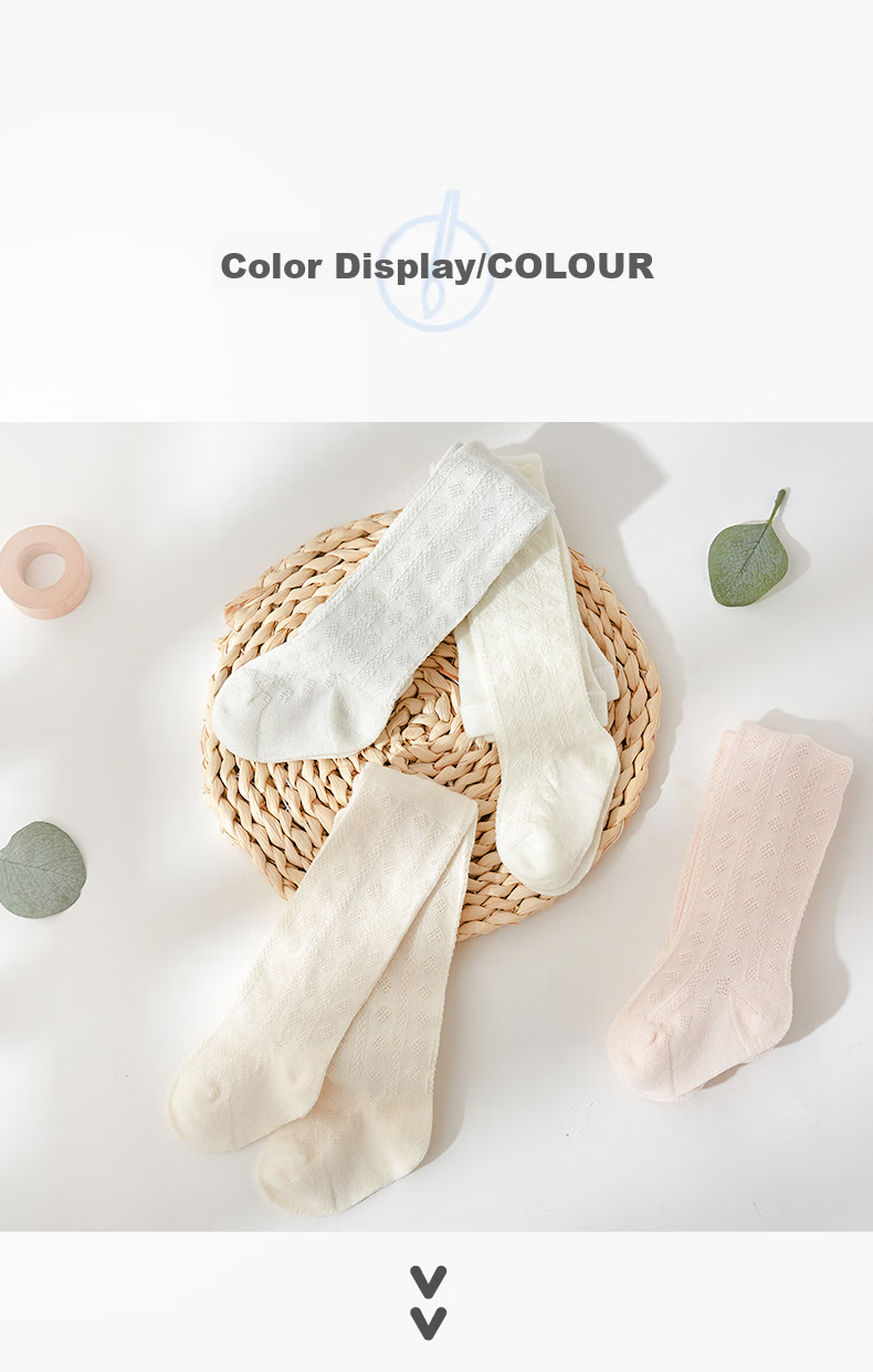 Niduoxiong Girls' Leggings, Summer Children's Thin Mesh Underwear, Baby Pantyhose, Infant Tights for Outdoor Wear 14