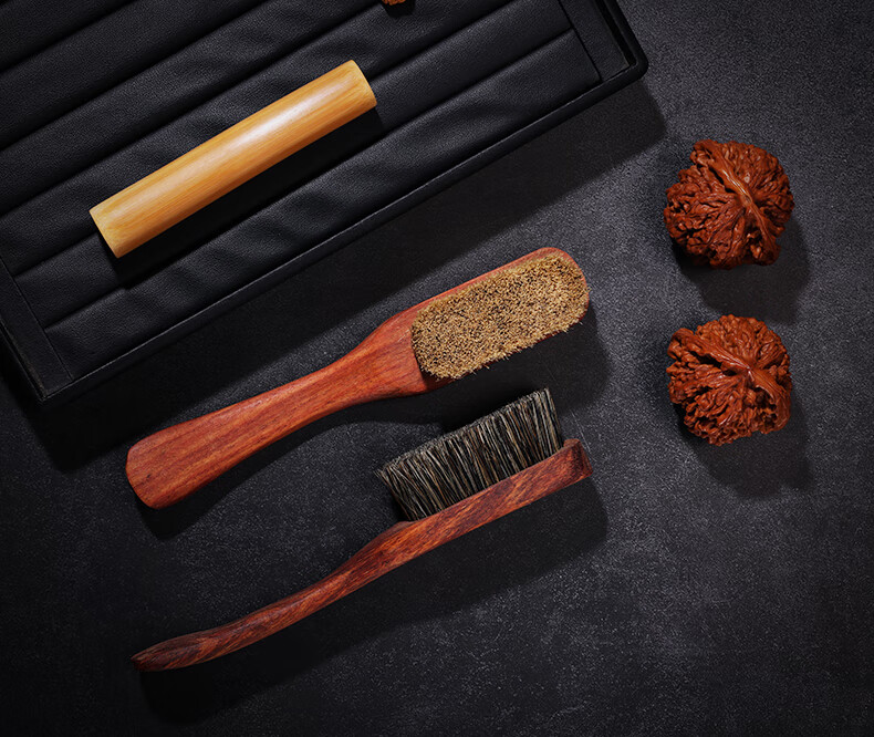 PINYU Antique Brush, Rosewood Handle, Durable, Authentic Black Pig Bristles, Multi-Bristle Nano Fine Brush, Walnut Brush, Vajra Bodhi Brush 4