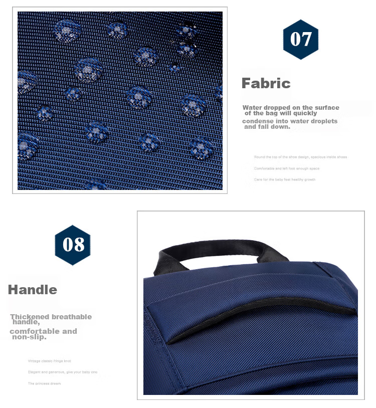 UNIVERSITY OF OXFORD Backpack for Male And Female Middle School Students, High School Students' Shoulder Bag, Lightweight Travel Backpack X1073 Dark Blue 30