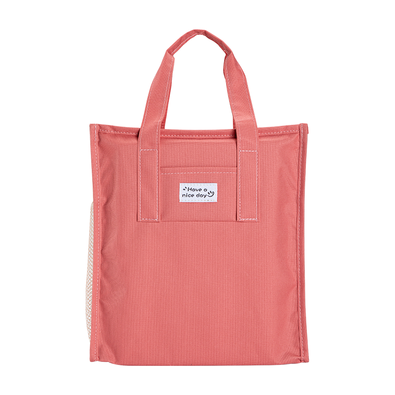 COMIX Student Handheld Tutoring Bag, Canvas School Bag for Carrying Books And Materials, First Grade Essential Back-To Gift, DS-326 Pink