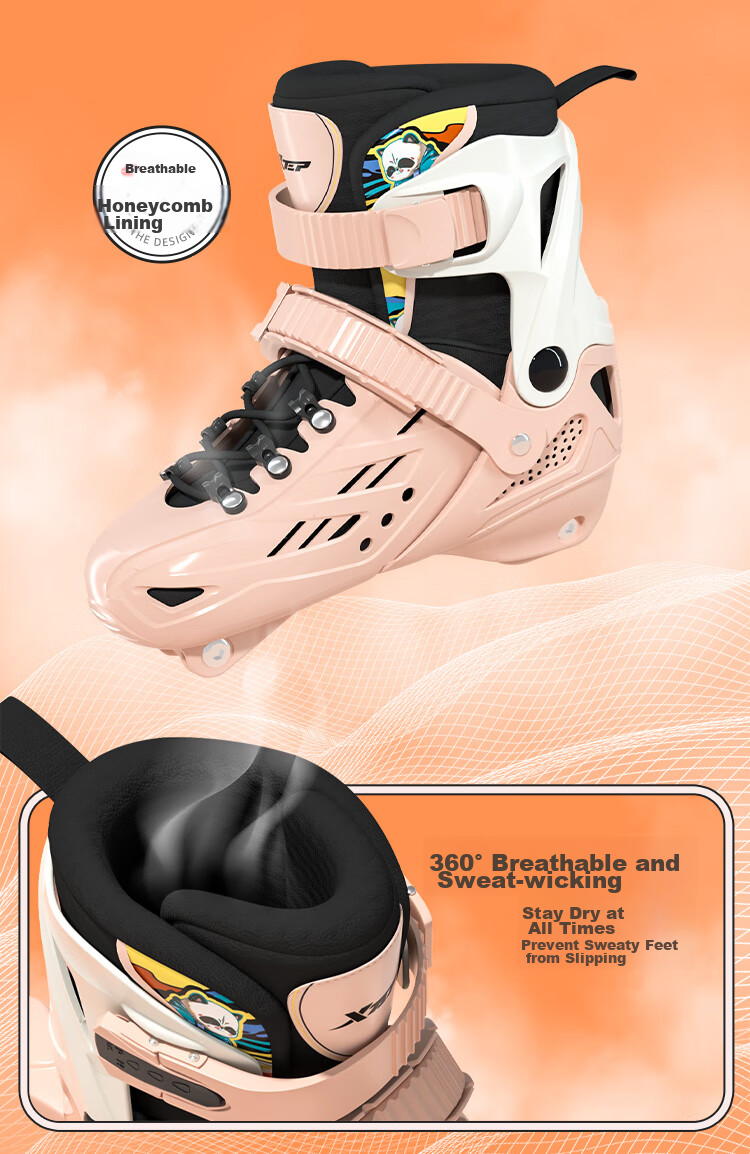 XTEP Roller Skates for Children, Inline Skates for Girls, Roller Shoes for Kids, Boys' Roller Skates [Essential for Primary And Secondary School Roller Skating Courses] 10