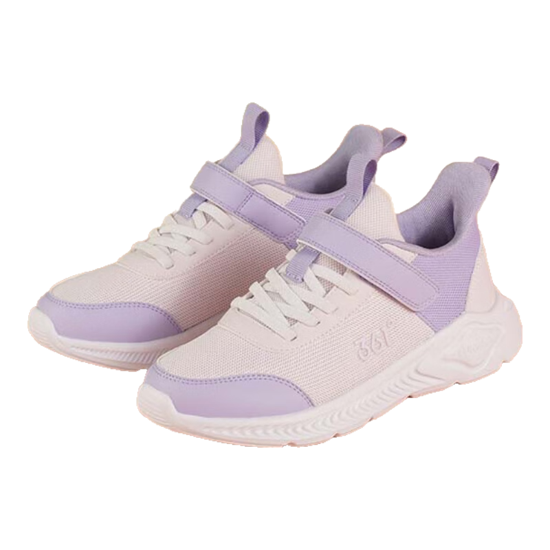361° Children's Sports Shoes for Boys And Girls (Ages 3-12), Impact-Resistant Toe, Mesh Casual Running Shoes, Purple, Size 40
