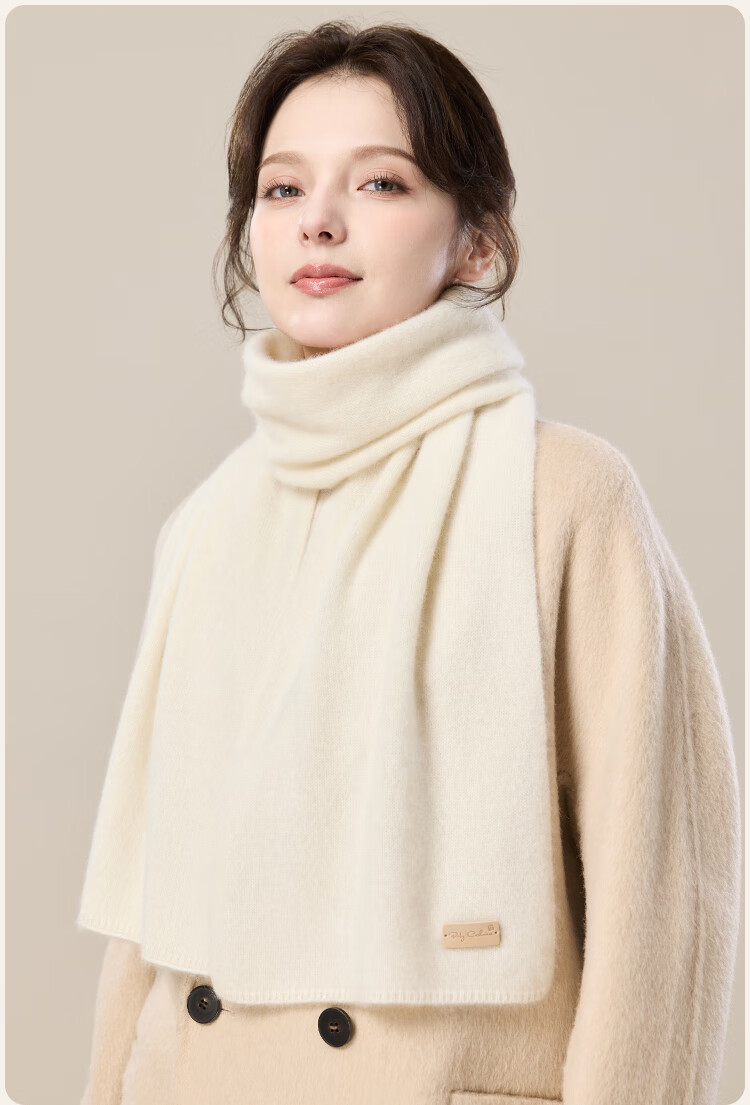JIUMU 100% Cashmere Scarf for Women, Autumn And Winter Warm Neck Warmer, Gift for Women And Mothers, National Day And Birthday Present, Gift Box Set 15