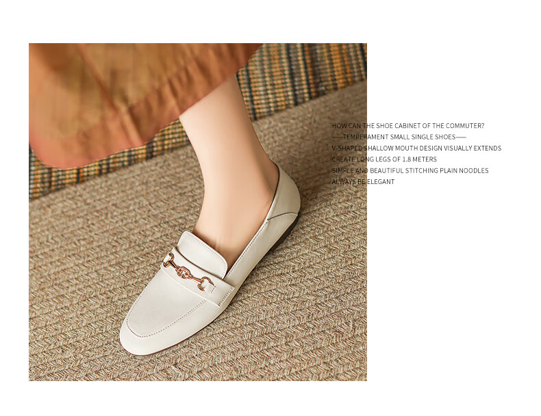 ZHR Zese Loafers Women Casual Breathable Soft Sole Slip-On Fashion Square Toe Shoes AH311 Beige 39 11