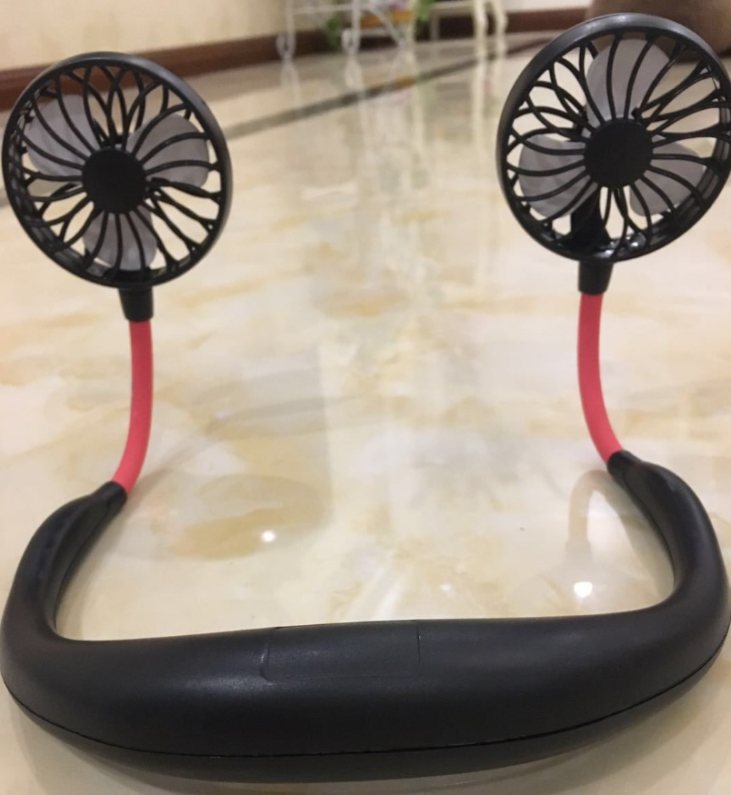 jbny懒人挂脖运动风扇 户外便携式usb充电围脖小风扇