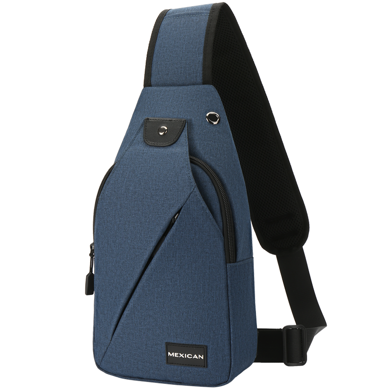 MEXICAN Men's Chest Bag, Portable Travel Casual Shoulder Crossbody Bag, Phone Waist Pack, Canvas Backpack, Cycling Student Commuter Bag