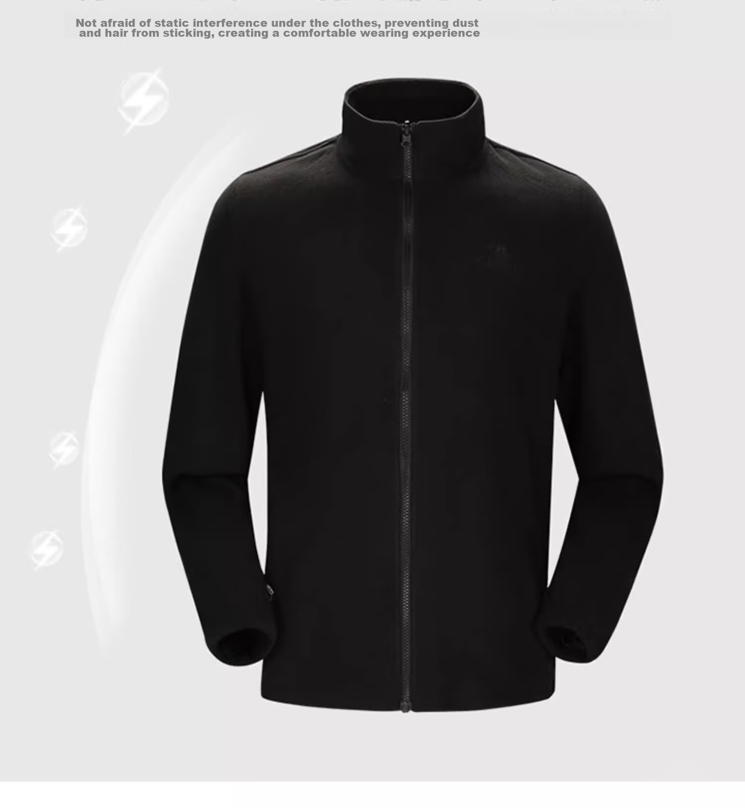 CAMEL Outdoor Cold-Resistant Jacket, Three-In Fleece Warm Mountaineering Suit, 7A12260001, Warm White/phantom Black 7