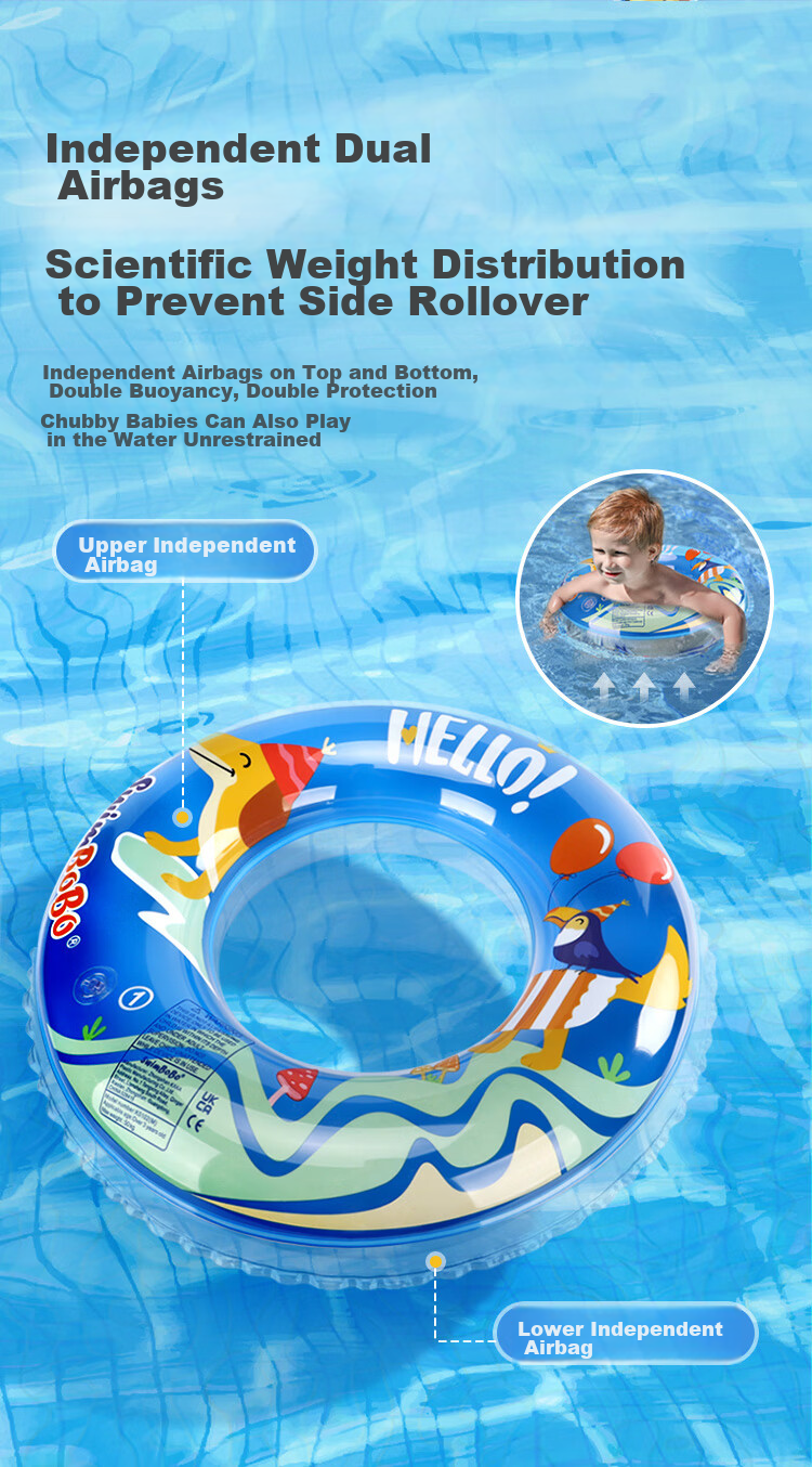 Swimbobo Children's Swim Ring, Kids' Armpit Float Ring for Ages 6 And Above, Boys And Girls Swim Ring K5102M Size 5