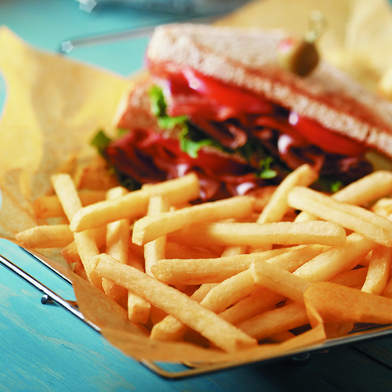 辛普劳蓝带系列1/4细薯条 4斤 空气炸锅 冷冻 早餐 家庭装薯条