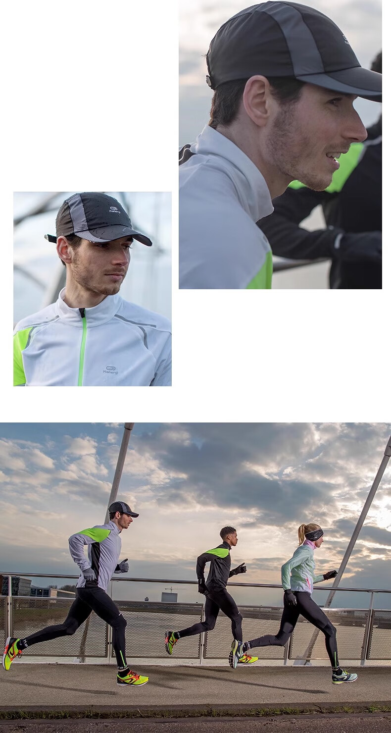 DECATHLON Adjustable Breathable Baseball Cap for Men And Women, Autumn And Winter Outdoor Sports Running Hat 4866722 2