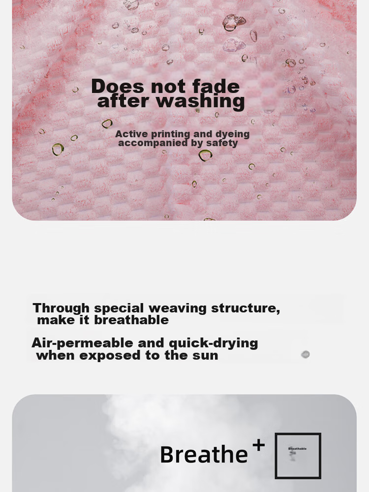 GGT Bamboo Towel for Men And Women, Quick-Drying Absorbent Face Towel, Class A Bath Towel, Pack of Two, Cherry Blossom + Blank Color 11