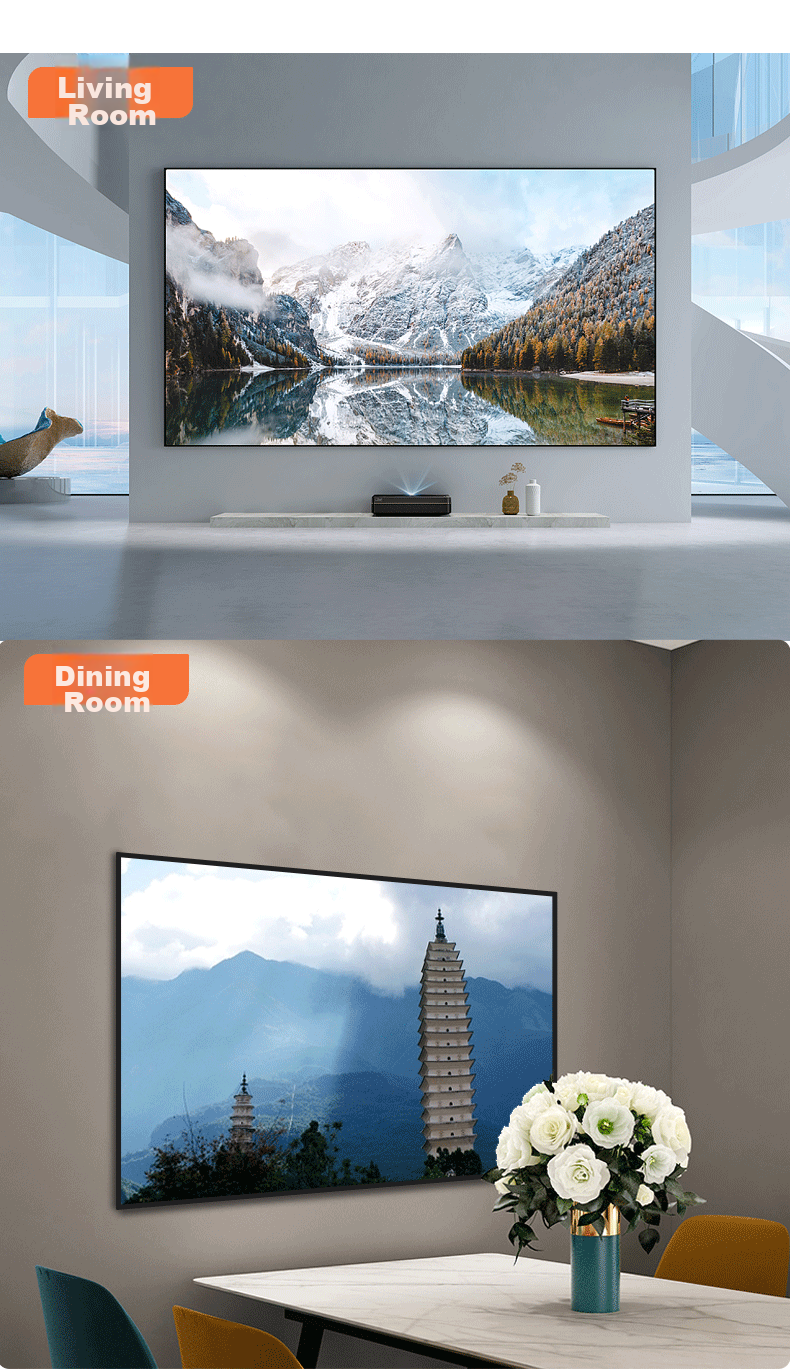 Yizhigu TV Wall Mount Bracket for Large And Thick Screens 75-120 Inches Compatible with Xiaomi, Hisense, Skyworth, Sony, Konka, TCL, Huawei Smart Screen Wall Mount 8