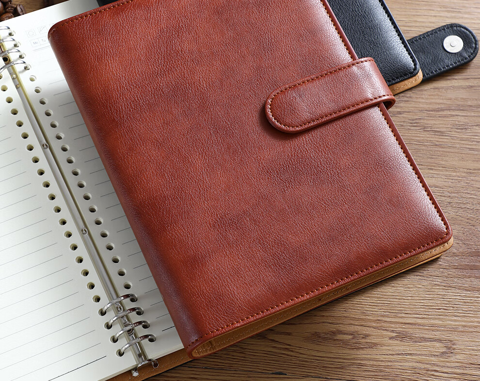 Faramon B5 Large Loose-Leaf Notebook with Removable Refillable Pages, Business Notebook for Office Meetings And Notes, B5-Black 1