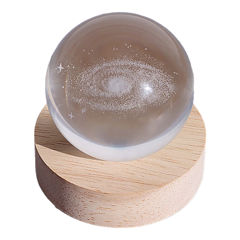 Jidukongjian Crystal Ball Lamp Ornament, Starry Night Light, Birthday Gift, Children's Mood Light, Desktop Decoratio