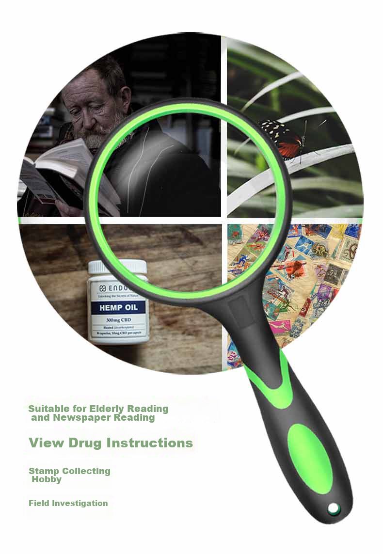MIXOUT Children's Natural Observation Magnifying Glass, High-Definition High-Magnification Insect Viewer for Elementary Students And Elderly Reading 7