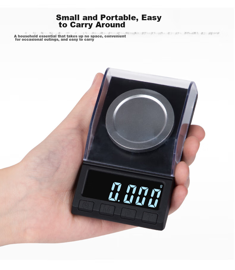 Yingheng Mini Electronic Scale, Gram Powder Scale, Micro Small Electronic Balance, High Precision Milligram Scale, 100g, 0.001g 10