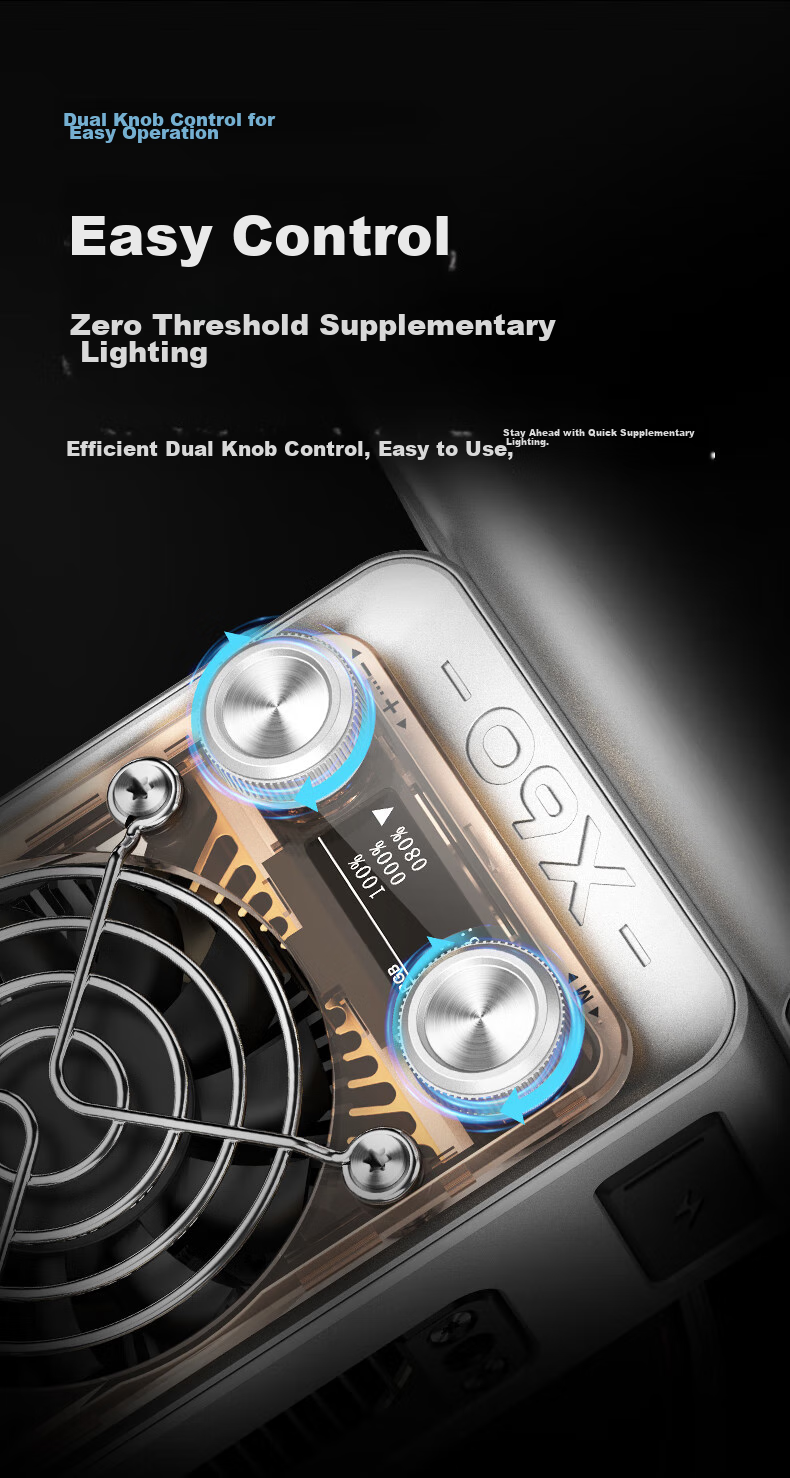 Zhiyun X60 Live Streaming Photography Light, 60W Professional Portable Fill Light, LED Phone And Camera Small Video Light, Indoor And Outdoor Shooting Constant Light, X60 Standard Configuratio 12