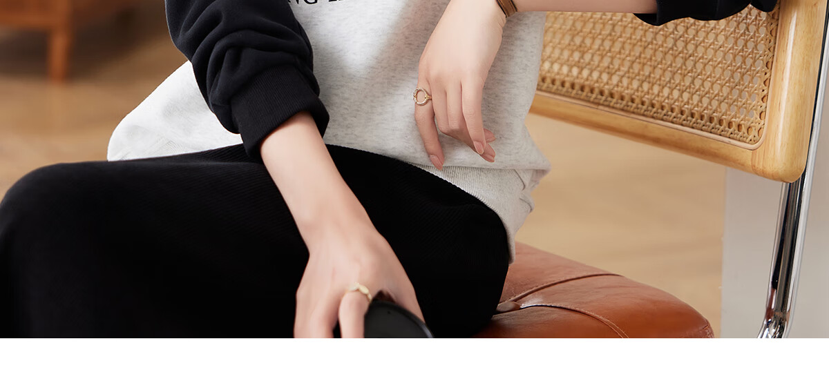 PinCai Relaxed Fit Sweatshirt Elegant Floral Print Crew Neck Colorblock Raglan Sleeve Versatile Jacket P143W1007 33