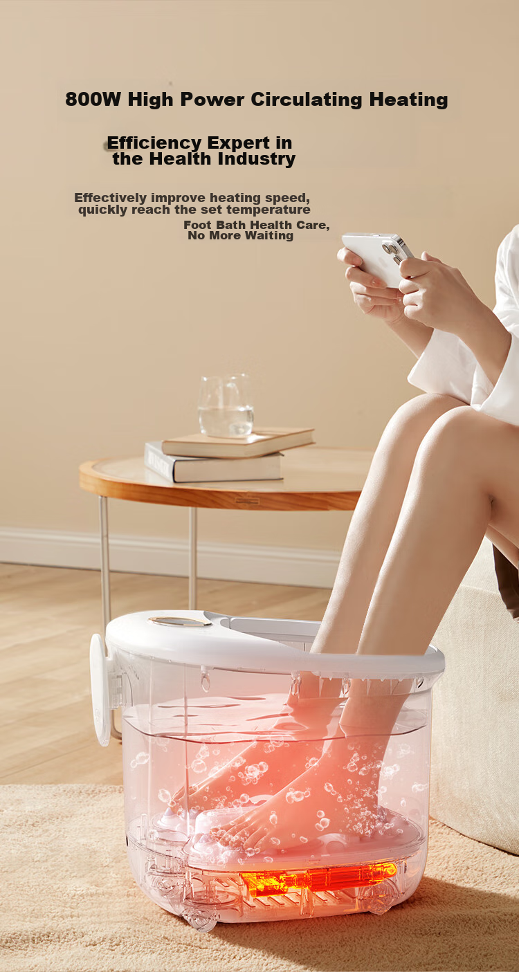 JD Original Foot Soaking Bucket Z3 New, Fully Automatic Constant Temperature Heating Massage Foot Bath, Smart Sterilization Foot Washing Bucket, Calf-Length Practical Birthday Gift Recommendation, Suitable for Parents, Elders, Men And Women Friends 14