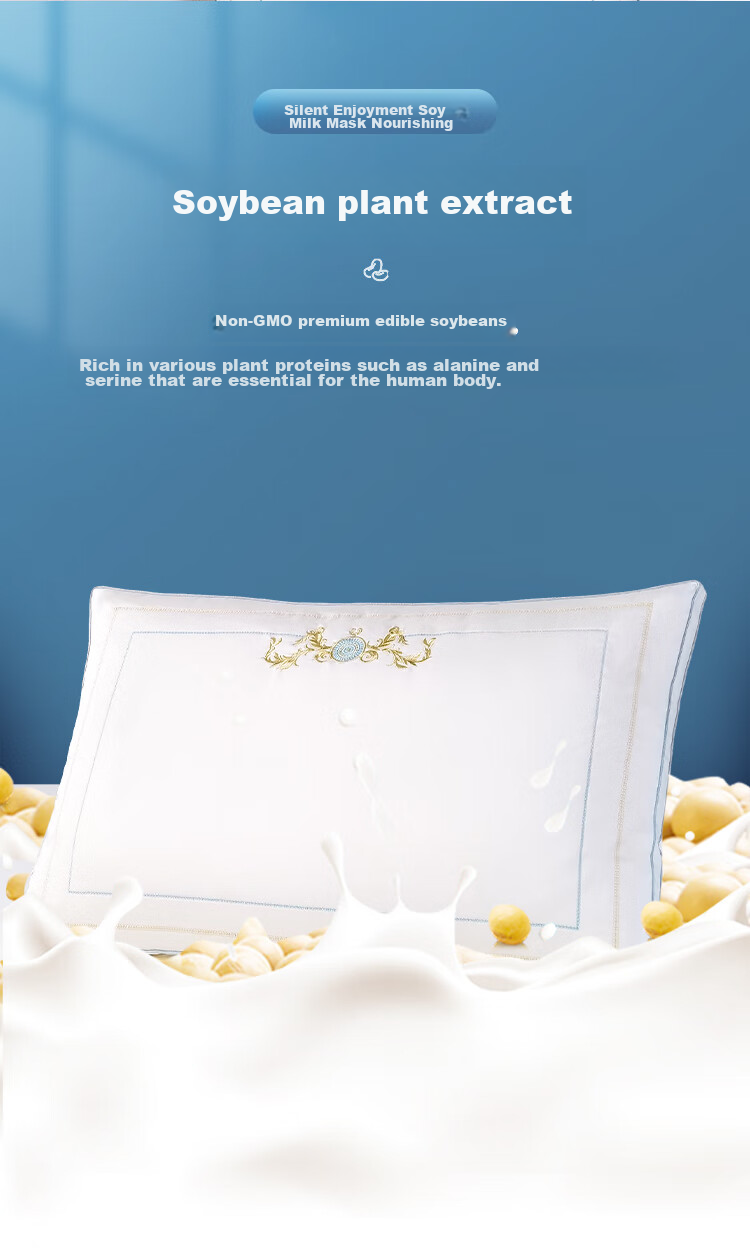 FUANNA Partition Pillow, Pure Cotton Cervical Pillow, Adult Sleeping Hotel Pillow Core, Upgraded Soybean Breathable Double Pillow, 66*43cm 8