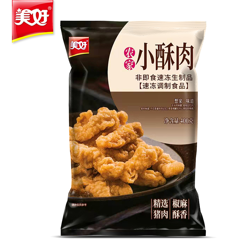 美好 农家小酥肉椒麻味400g 猪肉酥肉 方便半成品菜 空气炸锅食材