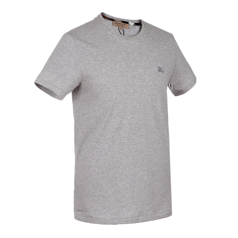 burberry 巴宝莉 男士浅灰色棉质圆领短袖t恤 40618201 xxl码