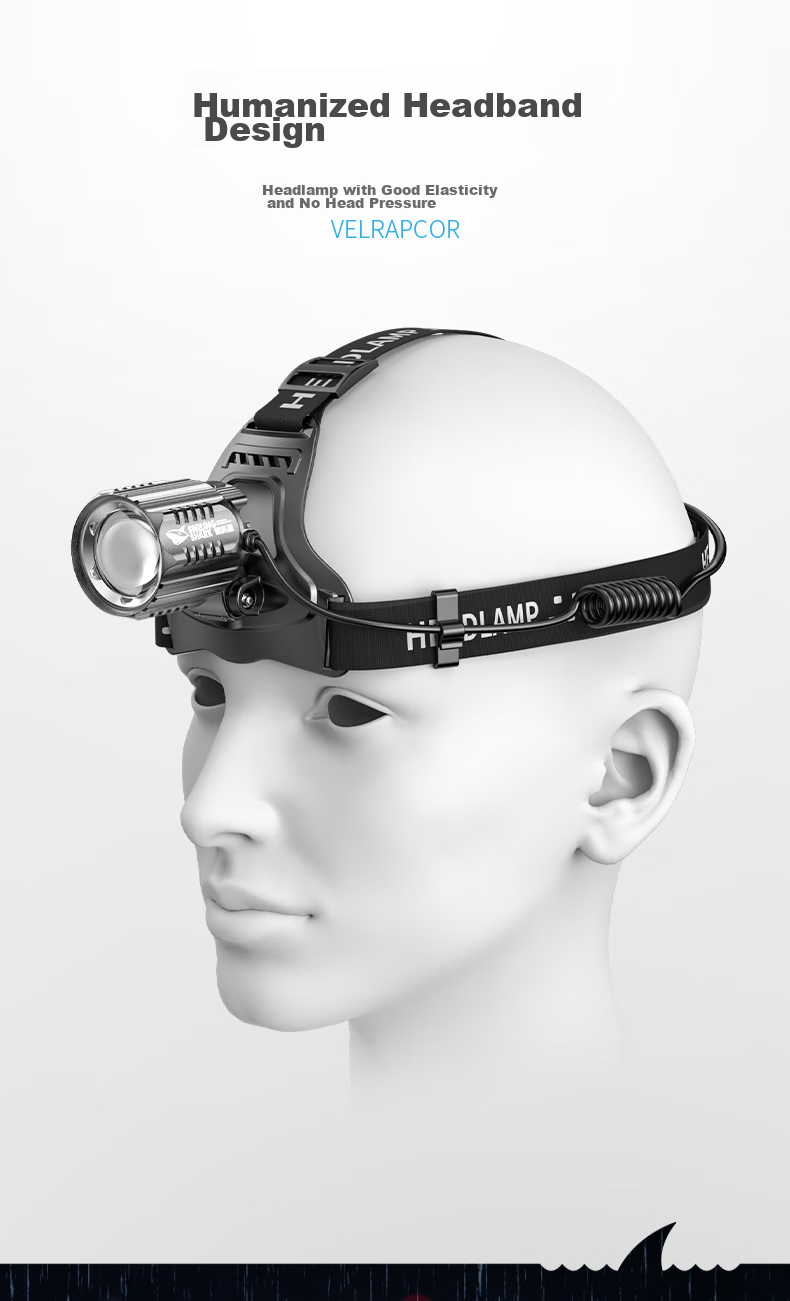 Weixiaosha 6021 Headlight High Brightness Long Range Rechargeable Head-mounted Ultra-bright Night Fishing Dedicated Fishing Light Long Battery Life LED 16