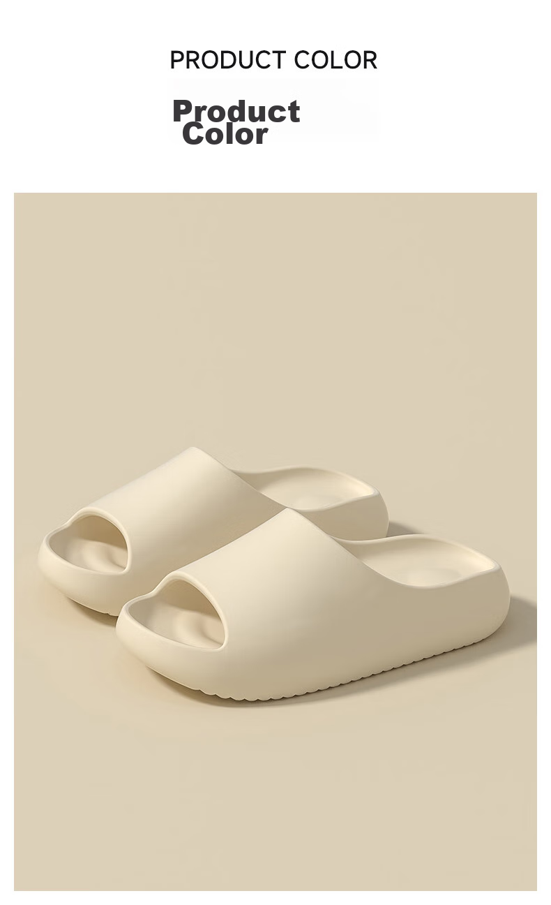 Jiayi Slippers for Men And Women, Summer Home Shoes, Thick-Soled Soft Elastic Sandals, Indoor Bathroom Slippers, Chocolate Color, Size 42-43, JY2366 16