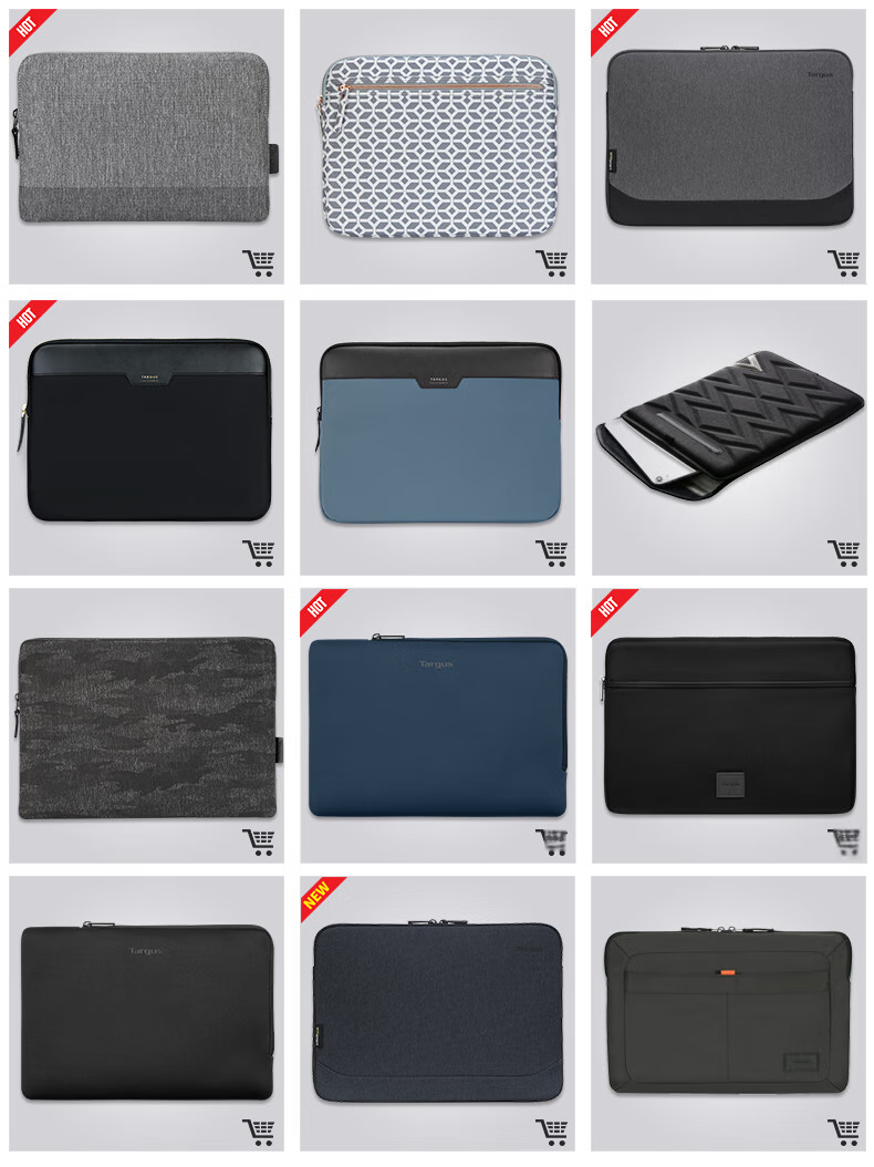 TARGUS TARGUS Inner Sleeve Bag, 14/15-Inch Lightweight Business Laptop Bag, Handheld Case, Gray, 646 1
