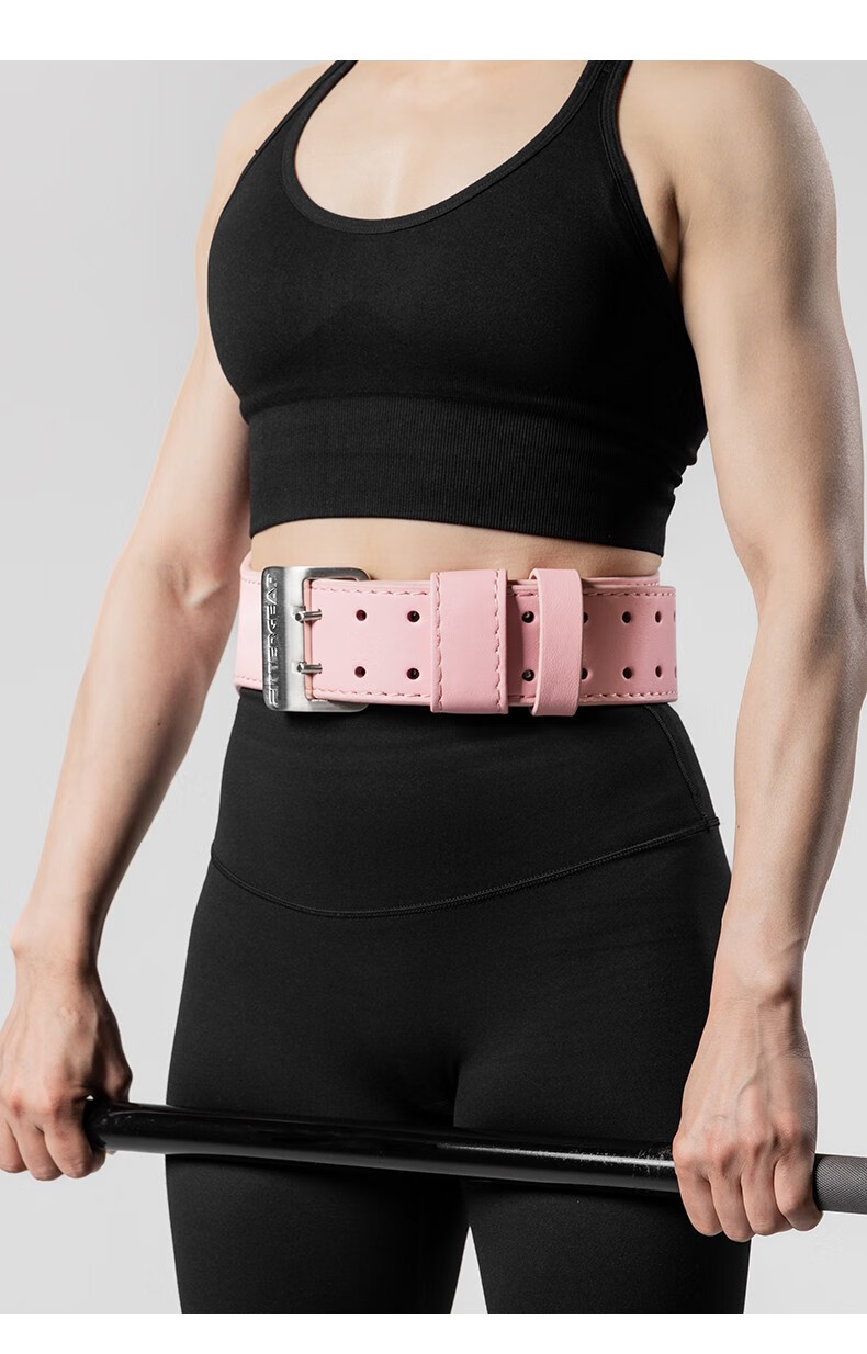FITTER GEAR Leather Fitness Waist Belt for Women, Professional Weightlifting Strength Training Equipment with Back Support for Squats And Deadlifts 11