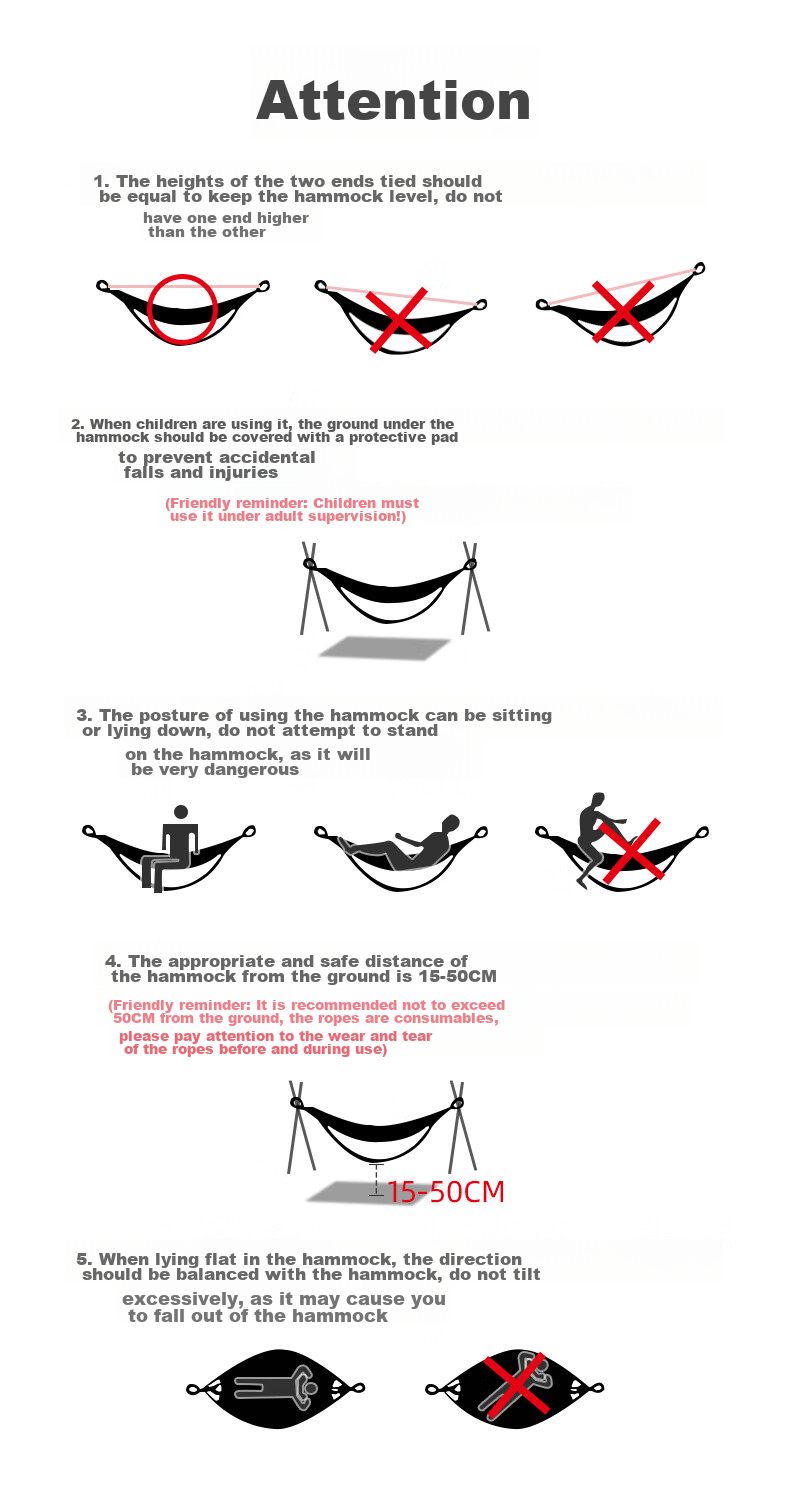 CAMEL Hammock, Outdoor Swing, Thickened Trendy Indoor Home Dormitory Bed, Anti-Rollover Hanging Chair for College Students 12