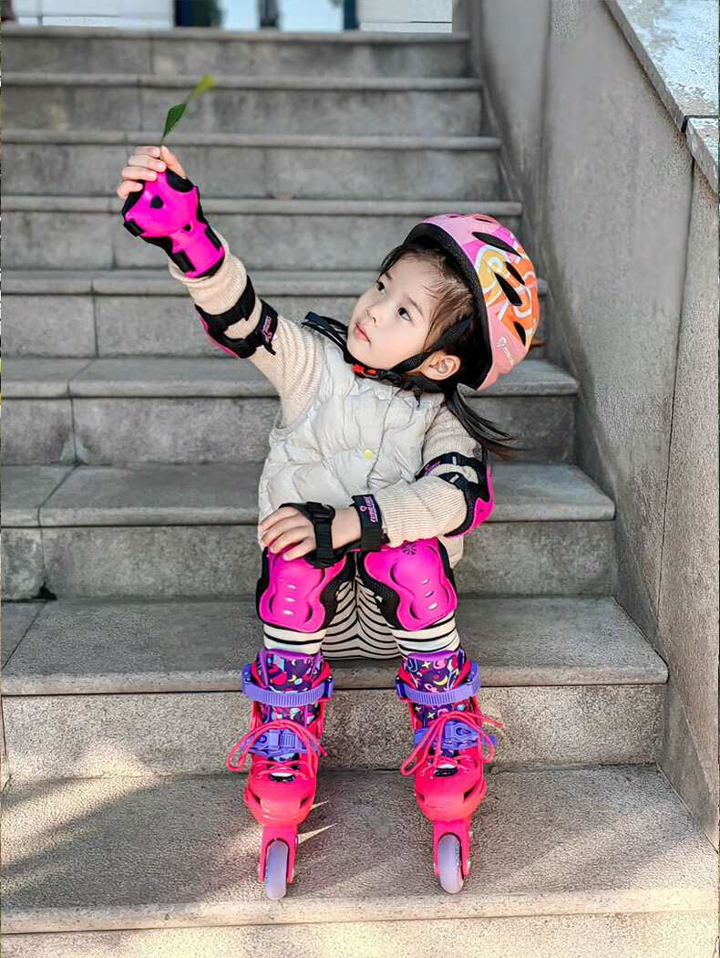 Feiying Roller Skates for Children, Girls And Boys, Beginner Inline Skates, Professional Lock-Wheel Flat Roller Skates, Inline Skating Shoes, Ice Skates 12