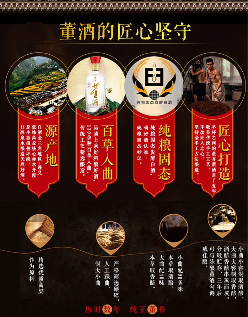 董酒红色经典54度500ml2礼盒装董香型贵州纯粮食高度白酒自饮商务宴请