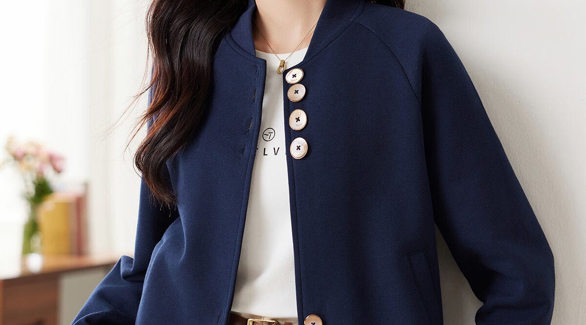 PinCai Casual Jacket for Women, Spring And Autumn Stylish Versatile Short Jacket, Casual Simple Outerwear P143U2014 12