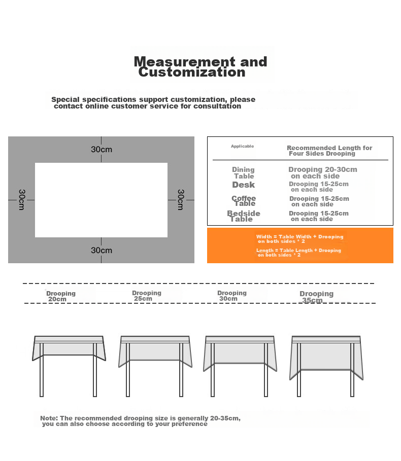 CHERISHES LIFE Waterproof And Oil-Resistant Rectangular Tablecloth for Dining Tables, Hotel Banquet Fabric Table Cover, Washable, Cream White, 137*220cm 18
