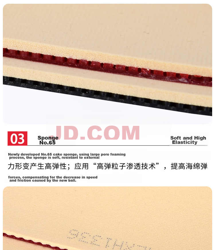 DHS Tianheng 5 Rubber Set, Tianheng Five Table Tennis Rubber Inverted Rubber, Red, 37 Degrees 2.1 8