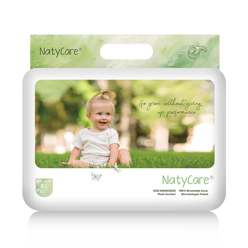 NatyCare Large Size Diapers XL38 (12-17kg), AIRMAX Series, Baby Diaper Pants, Ultra-Thin Bare Feel