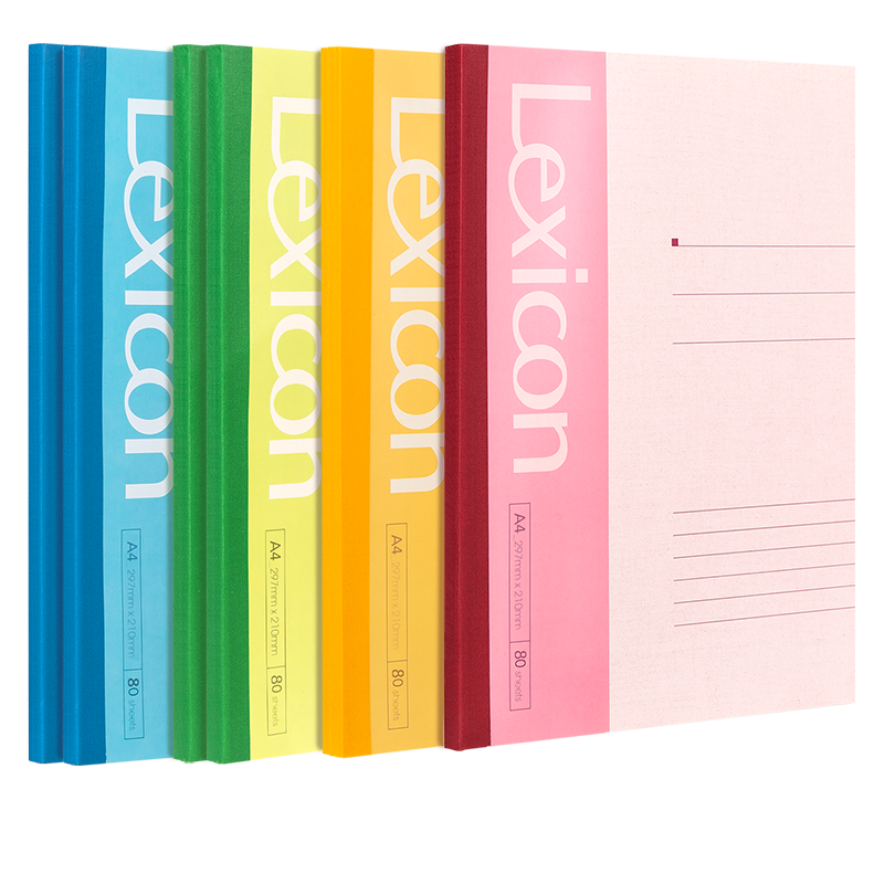 Deli 6 A4 Notebooks, 80 Sheets Each, Wirebound Soft Cover, for Notes, Work, Diary, Stationery And Office Supplies P07659