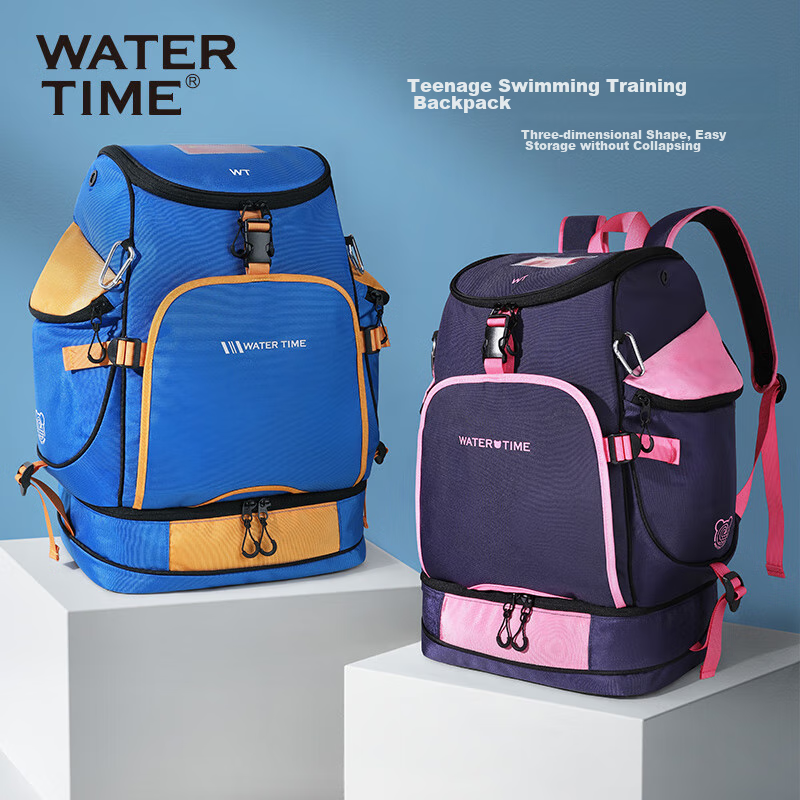WATERTIME / Shuichuan Swimming Bag with Dry And Wet Separation, Diving And Snorkeling Backpack for Men And Women, Beach Storage Bag, Blue