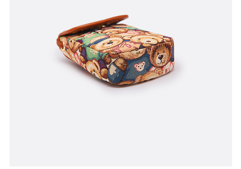 Xiaoxiongyilian Women's Phone Bag, Lightweight Coin Purse, Bear Pattern Shoulder Crossbody Bag, Mini Handbag for Women, Valentine's Day Gift 16