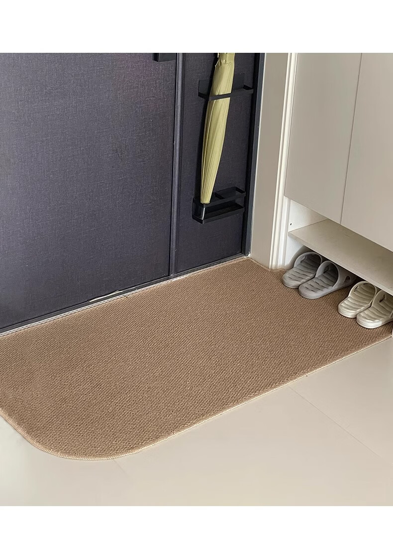 BULULOM Entrance Door Mat Sisal Imitation Carpet Door Mat Foot Mat Camel Yellow - Sisal Imitation - Cotton Back 50*80cm 21