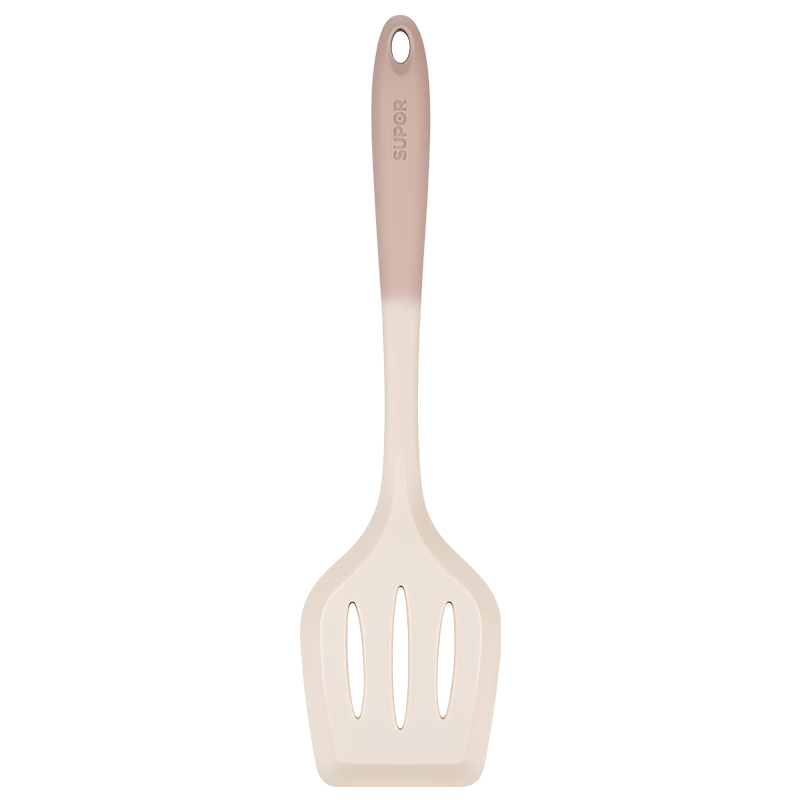 SUPOR Silicone Spatula, Heat-Resistant, Food-Grade Non-Stick Coating, Suitable for Frying Pans And Flat-Bottom Pans, Kitchen Utensil