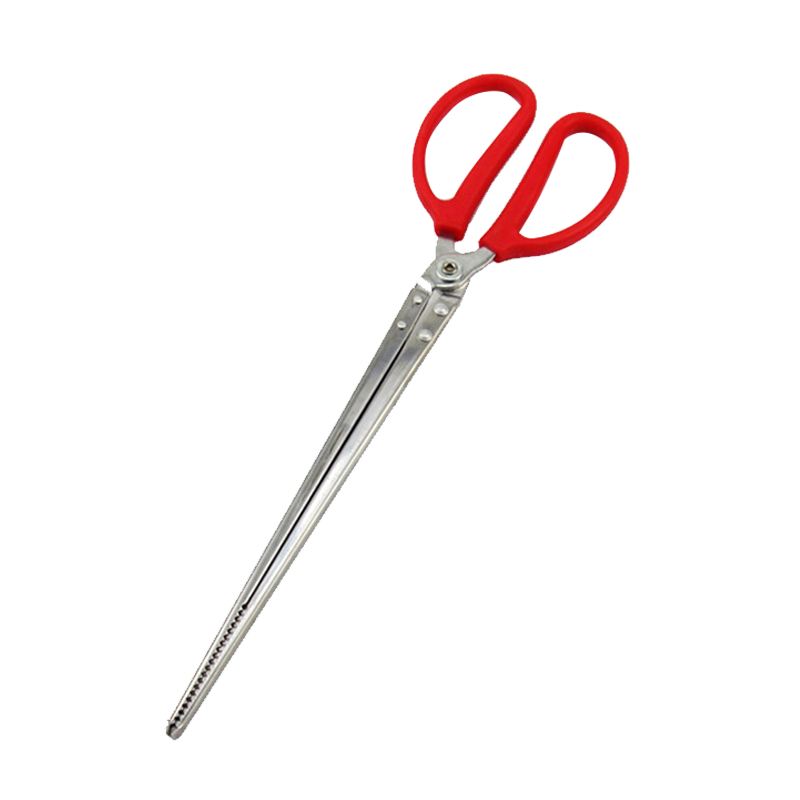 Lewang Crab Pliers, Stainless Steel Fishing Tool, Tea Brewing Equipment, Charcoal Clamp, Length 38cm, Straight Mouth